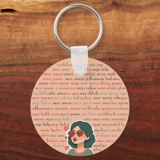 Mon Amour Schlüsselanhänger (Vorderseite)