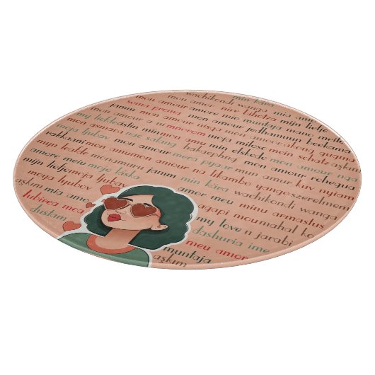 Mon Amour Schneidebrett (Ecke)