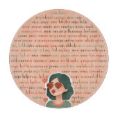 Mon Amour Schneidebrett (Vorderseite)