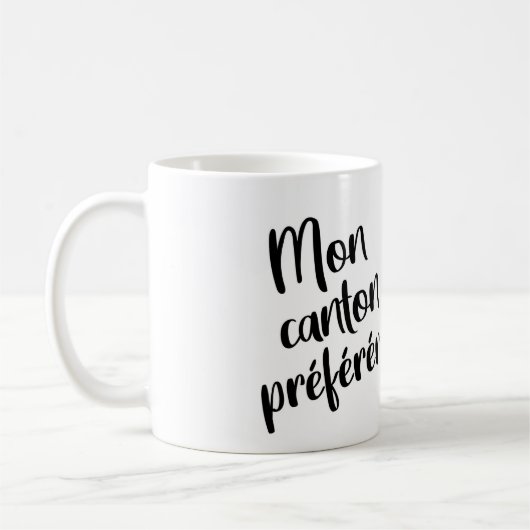 Mon canton préféré Vaud Kaffeetasse (Links)
