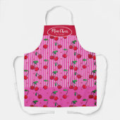 Mon Cheri Berries Herzmuster Custom Red Pink Schürze (Vorderseite)