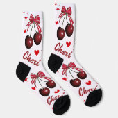 Mon Cheri Cherry lustige Premium Crew Sock Socken (Rechts)