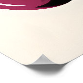 Mon Cheri Cherry Pop Art Poster (Ecke)