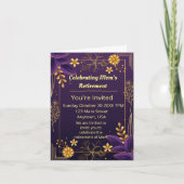 Mon feiert Lila Goldakzente für seine Zurückhaltun Einladung (Vorderseite)