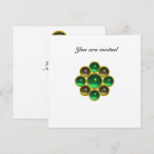 MON-Jade-Age aus weißem Gold Einladung (Vorne/Hinten)