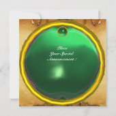 MON Jade Green Perchment Einladung (Rückseite)