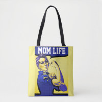 MON LIFE ROSIE DEN RIVETER TOTE BAG PURT