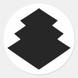 Mon ogasawara, Japan Runder Aufkleber