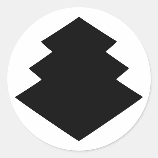 Mon ogasawara, Japan Runder Aufkleber (Vorderseite)