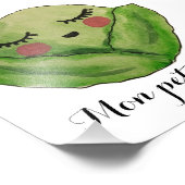 Mon Petit Chou Cabbage Print Fotodruck (Ecke)