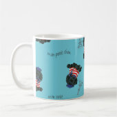 Mon Petit Chou Chou Black Poodle Welpe Kaffeetasse (Links)