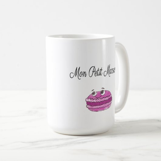 Mon Petit Macaron Custom Kaffeetasse (VorderseiteRechts)