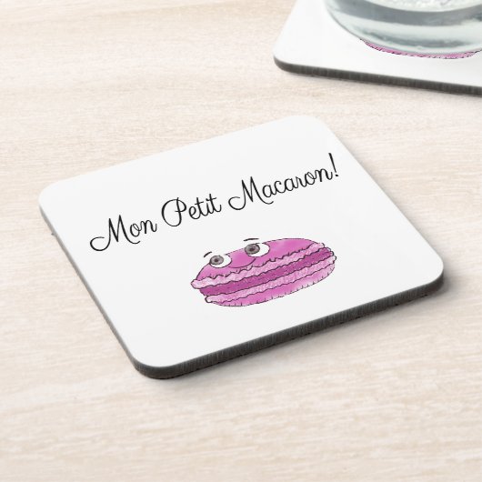 Mon Petit Macaron Getränkeuntersetzer (Linke Seite)