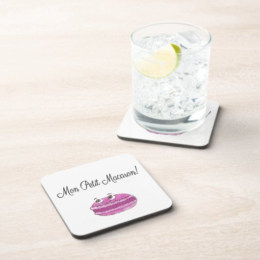 Mon Petit Macaron Getränkeuntersetzer (Rechte Seite)