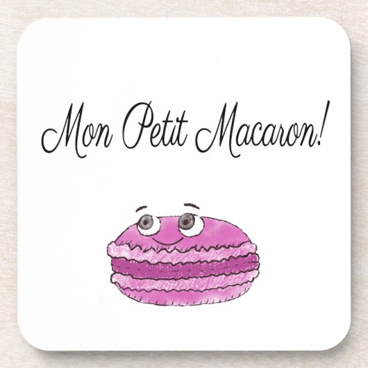 Mon Petit Macaron Getränkeuntersetzer (Vorderseite)