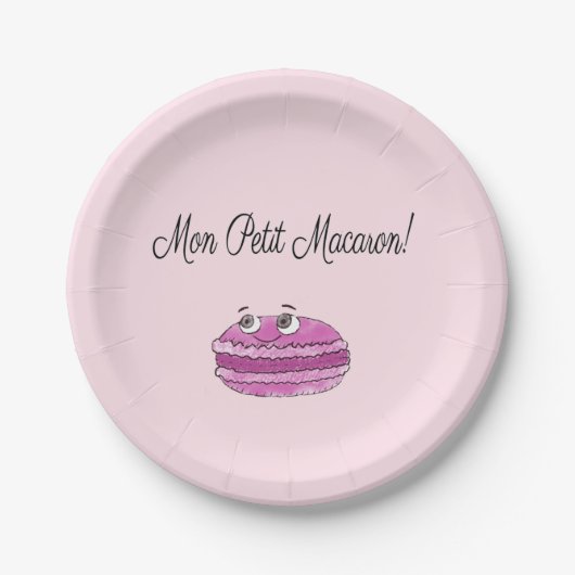 Mon Petit Macaron Pappteller (Vorderseite)