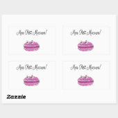 Mon Petit Macaron Rechteckiger Aufkleber (Blatt)