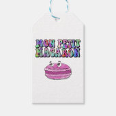 Mon Petit Macaron Retro Gefärbte Krawatte Groovy T Geschenkanhänger (Vorderseite)