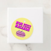 Mon Petit Macaron Retro Groovy Text Geschenkanhänger (Beispiel)