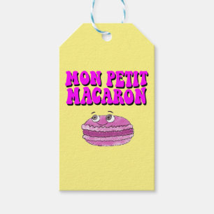 Mon Petit Macaron Retro Groovy Text Geschenkanhänger