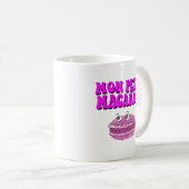 Mon Petit Macaron Retro Groovy Text Kaffeetasse (VorderseiteRechts)