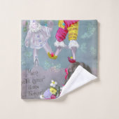 Mon petite coeur dans ce baiser 2 badhandtuch set (Waschlappen)