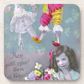 Mon petite coeur dans ce baiser 2 getränkeuntersetzer (Vorderseite)