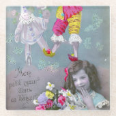 Mon petite coeur dans ce baiser 2 glasuntersetzer (Vorderseite)