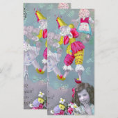 Mon petite coeur dans ce baiser 2 Lesezeichen Menükarte (Vorne/Hinten)