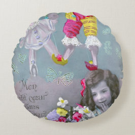 Mon petite coeur dans ce baiser 2 rundes kissen