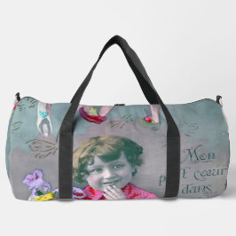 Mon petite coeur dans ce baiser duffle bag
