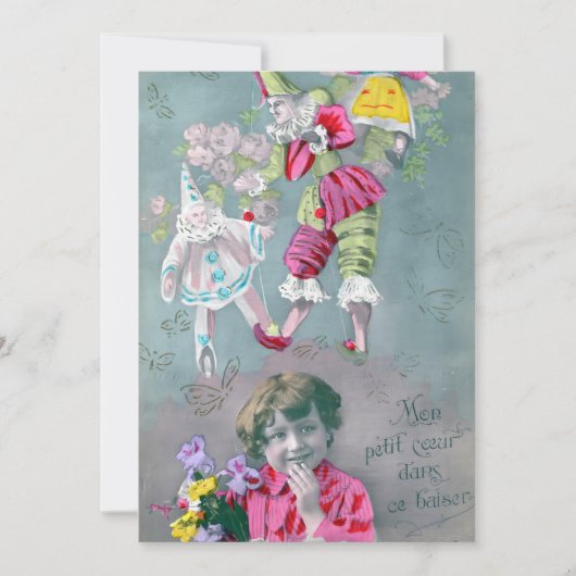 Mon petite coeur dans ce baiser einladung (Vorderseite)