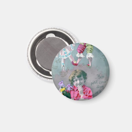 Mon petite coeur dans ce baiser magnet (Vorderseite/Rückseite)