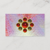 MON Red Ruby, Gray Agate, hell rot, weiß, violett Visitenkarte (Rückseite)