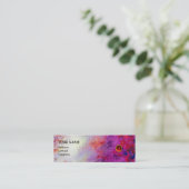 MON RUBY, AGATA , knallrote violette Perle Mini Visitenkarte (Stehend Vorderseite)