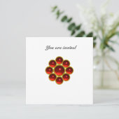 MON ruby white Einladung (Stehend Vorderseite)