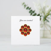 MON Ruby White Gold Einladung (Stehend Vorderseite)