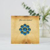 MON Saphir Einladung (Stehend Vorderseite)