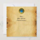 MON-Saphir-Pergament Einladung (Rückseite)