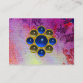 MON SAPPHIRE AGATA, hellviolett blaues Gold Visitenkarte (Rückseite)