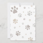 Mon Toutou French Inspired Dog Birthday Invitation Einladung (Rückseite)