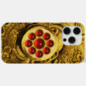 MON WITH RED RUBY GEMSTONS Gold Griffins Case-Mate iPhone Hülle (Rückseite (Horizontal))