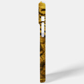 MON WITH RED RUBY GEMSTONS Gold Griffins Case-Mate iPhone Hülle (Rückseite / Links)