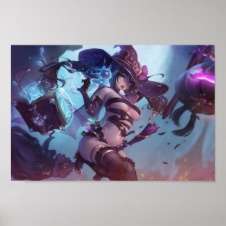 Mona als Hexe Genshin Impact Poster