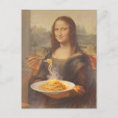 Mona and her Spaghetti Dinner Postkarte (Vorderseite)