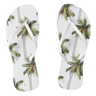 MONA Beach Wasserfarbe Palmen Hochzeit Flip Flops Badesandalen