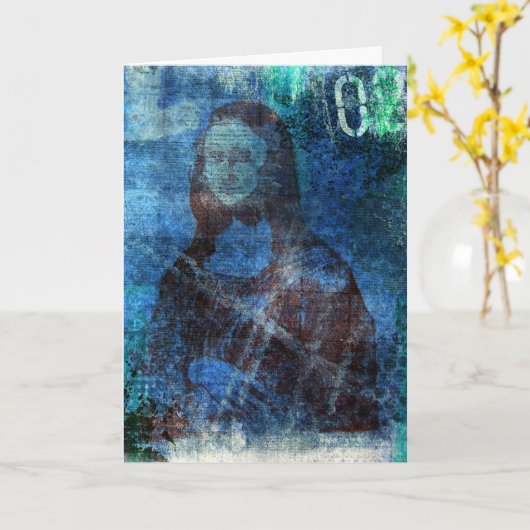 Mona Blues, Geburtstag Karte (Gelbe Blume)