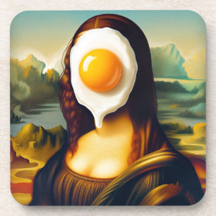 Mona Egg auf ihrem Gesicht Getränkeuntersetzer