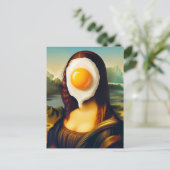 Mona Egg auf ihrem Gesicht Postkarte (Stehend Vorderseite)