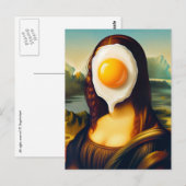 Mona Egg auf ihrem Gesicht Postkarte (Vorne/Hinten)